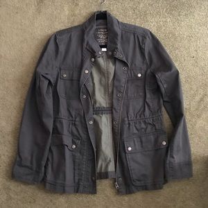 Gray Brown J. Crew Utility Jacket